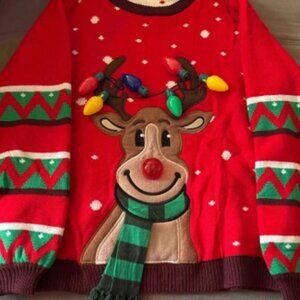 Ugly Christmas Sweaters For Women, Light Up Christmas Sweater, LED